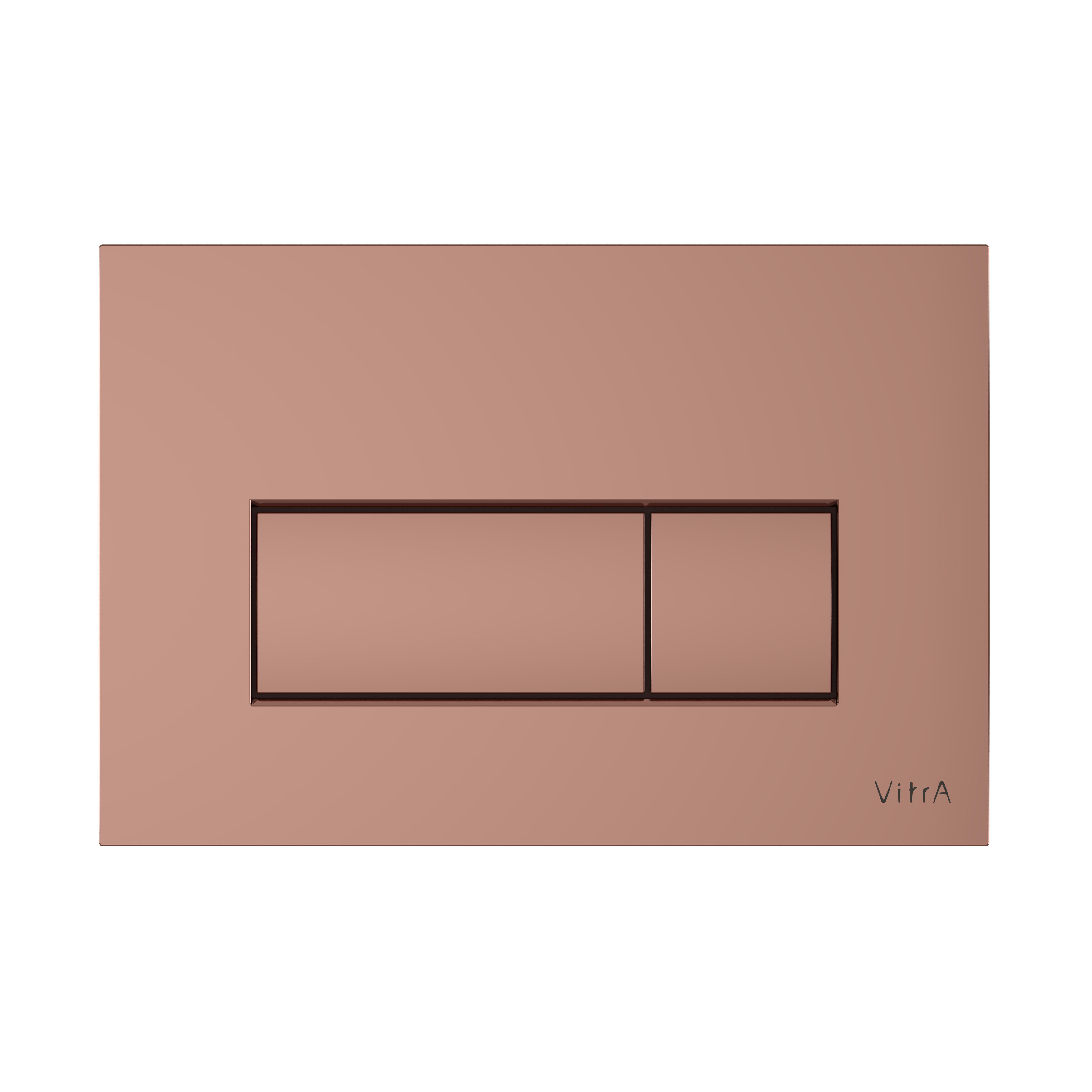 Loop Square Flush Plate - Soft Copper