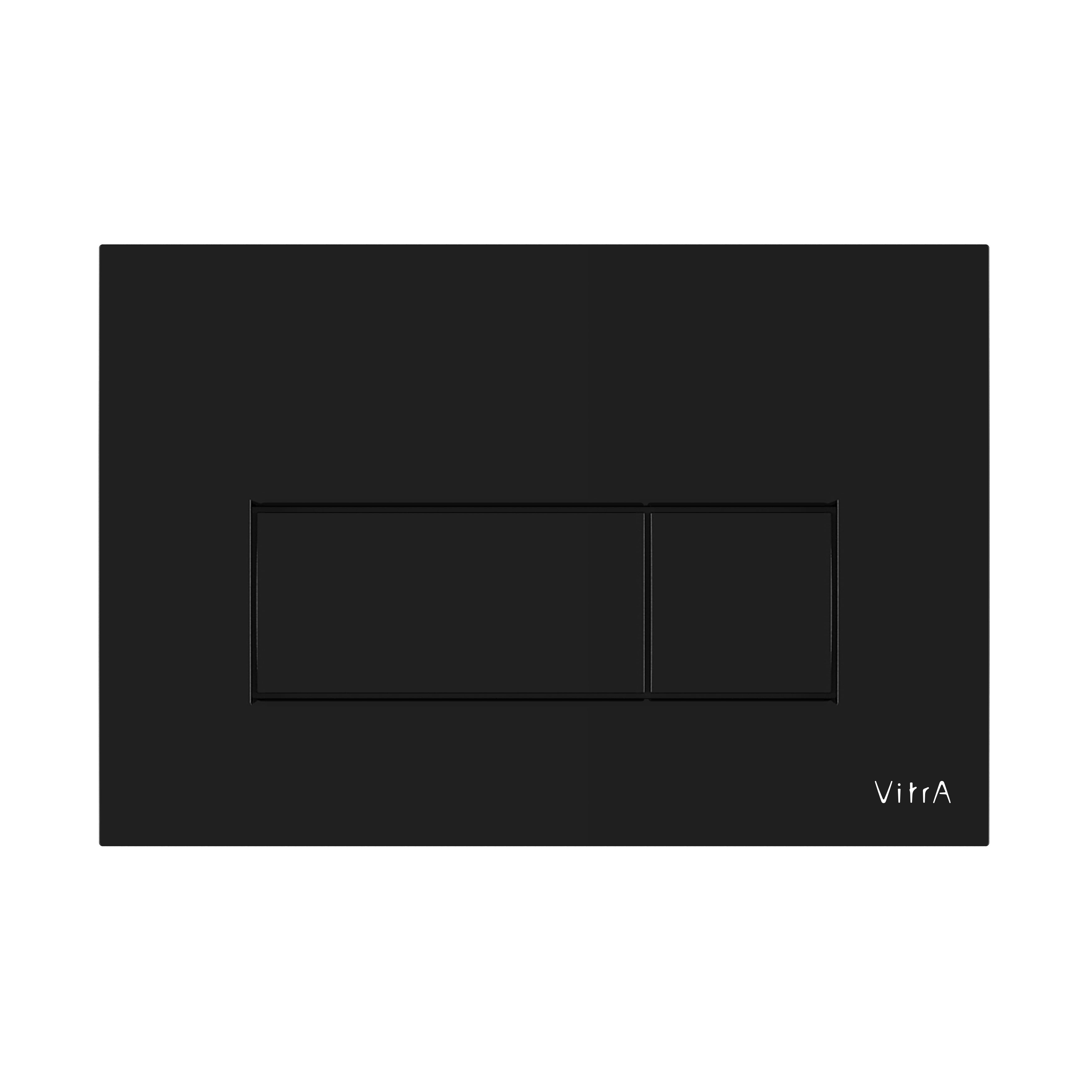 Loop Square Flush Plate - Glossy Black - Gloss Black