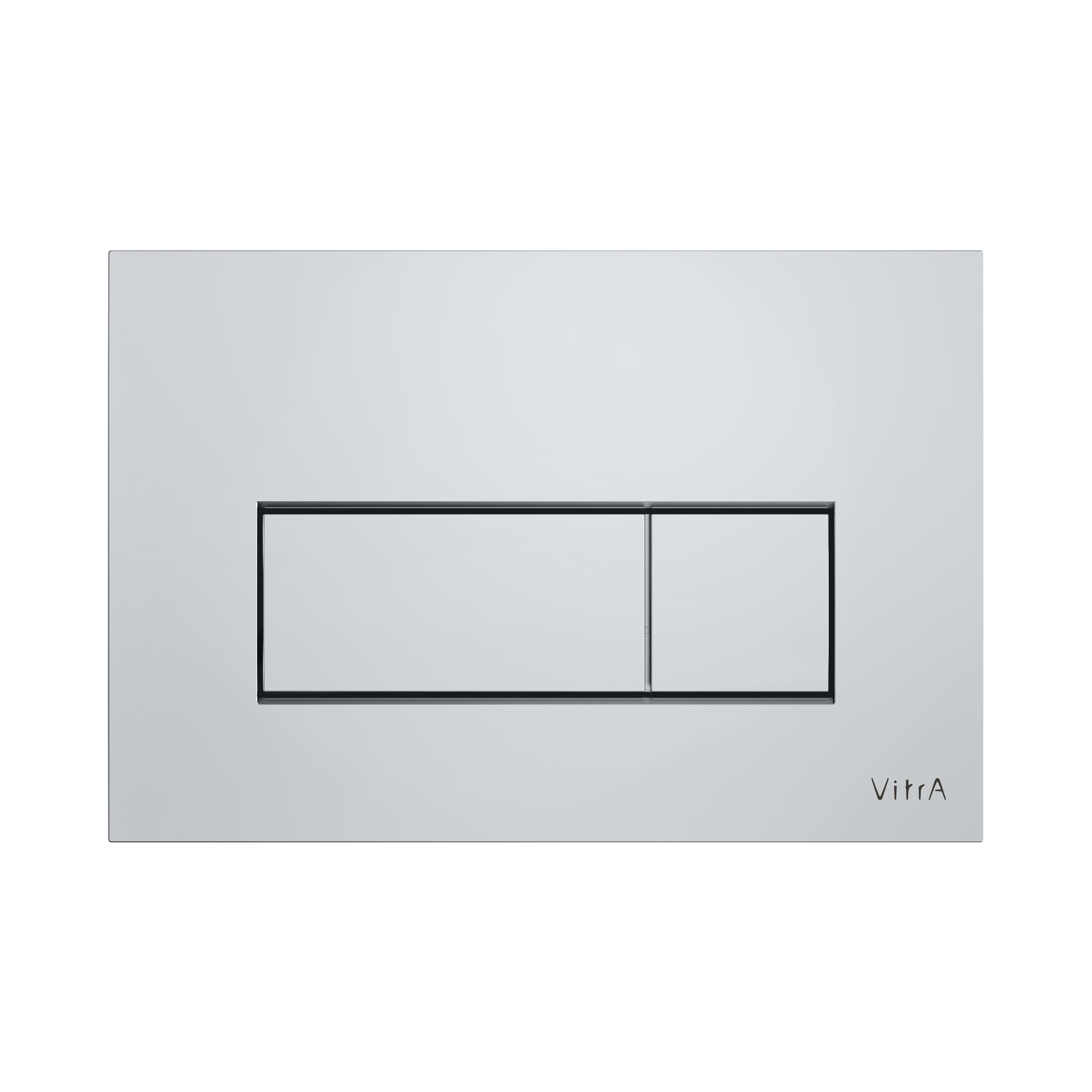 Loop Square Flush Plate - Chrome - Shiny Chrome