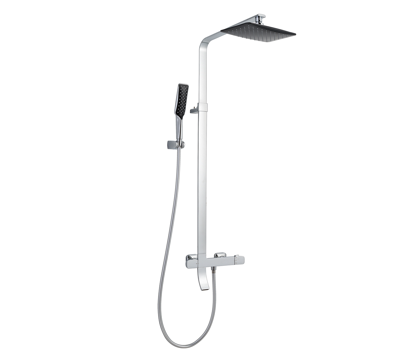 JTP - Thermostatic Shower Pole with Handshower and Bath Spout
