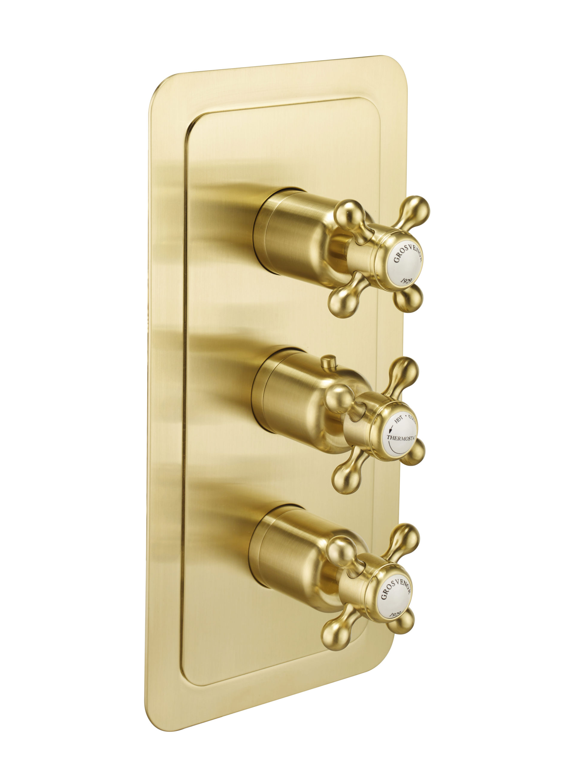 JTP - Grosvenor Cross Thermostatic 3 Outlet Shower Valve