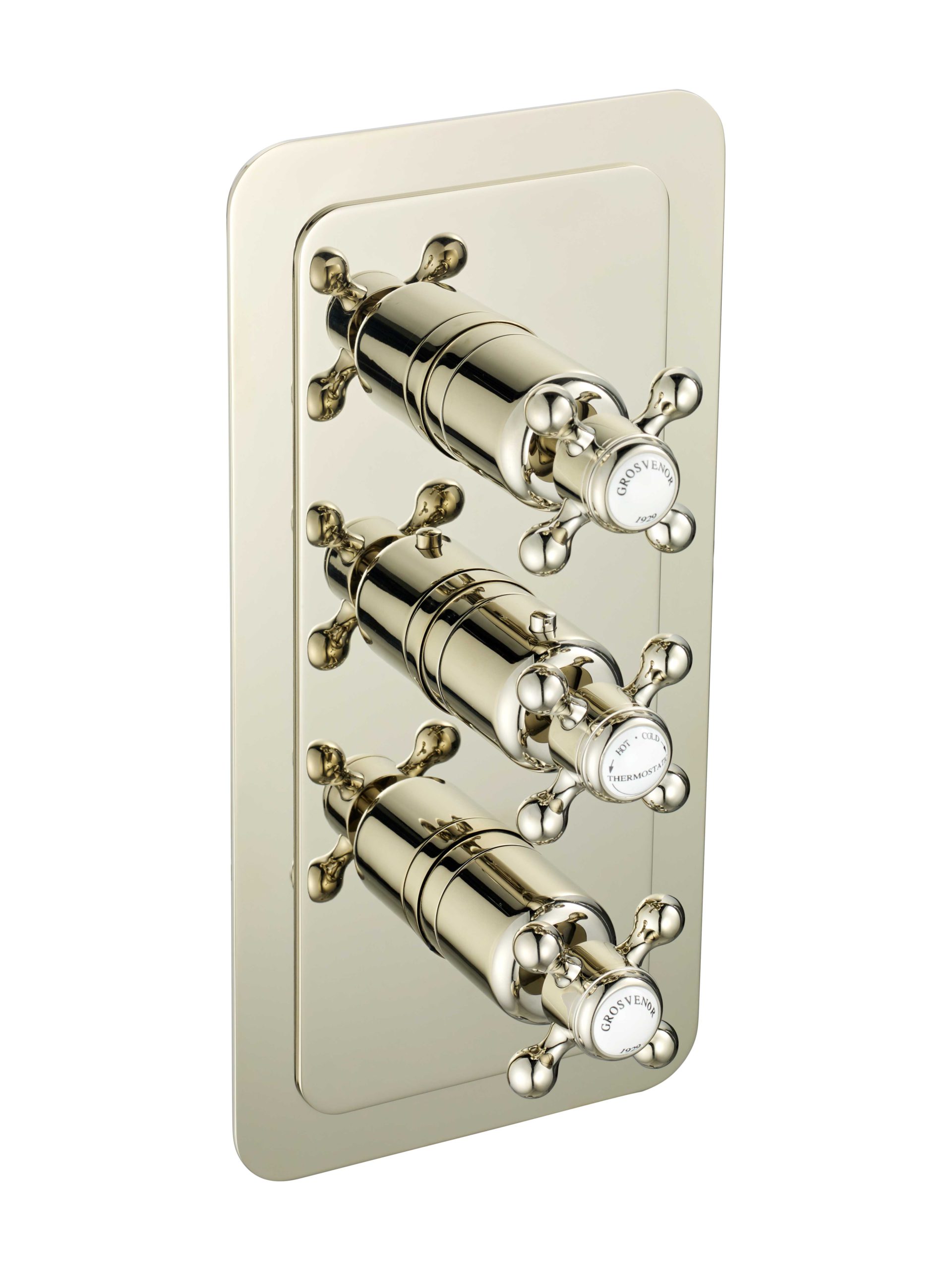 JTP - Grosvenor Cross Thermostatic 3 Outlet Shower Valve
