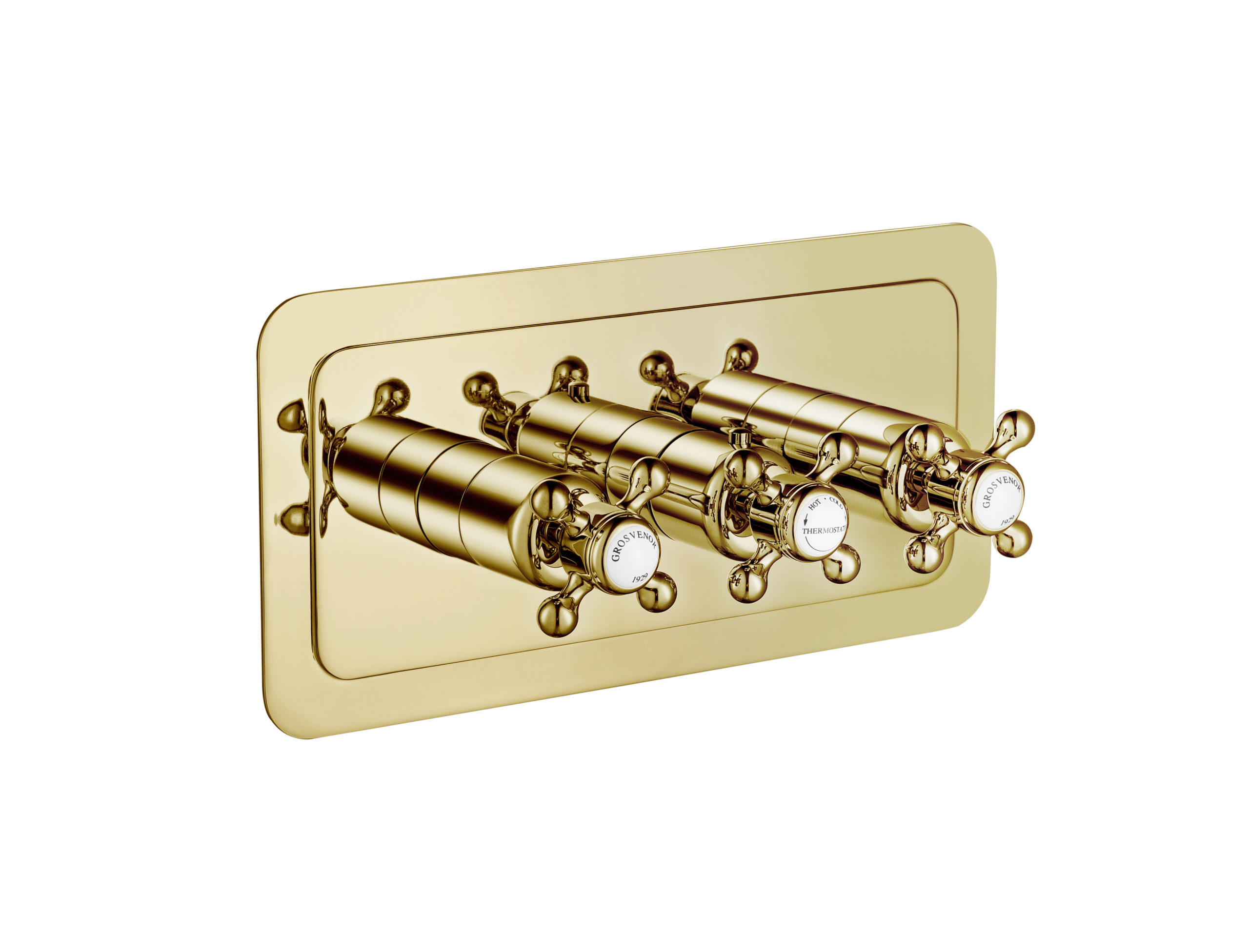 JTP - Grosvenor Cross Thermostatic 3 Outlet Shower Valve