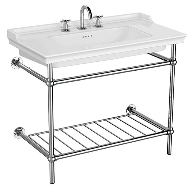 Valarte Vanity Washbasin-100 cm, White