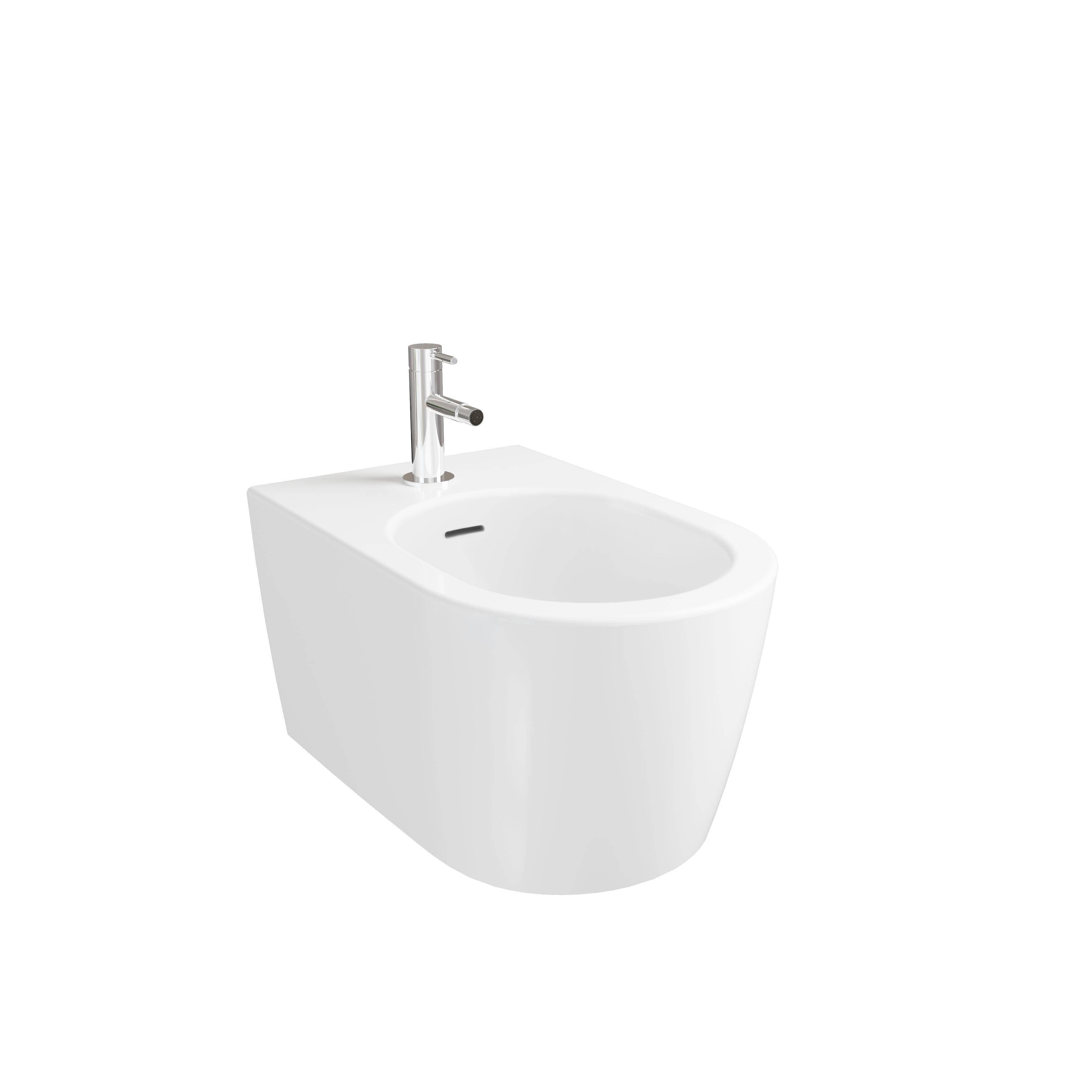 M-Line Round Wall-Hung Bidet - White