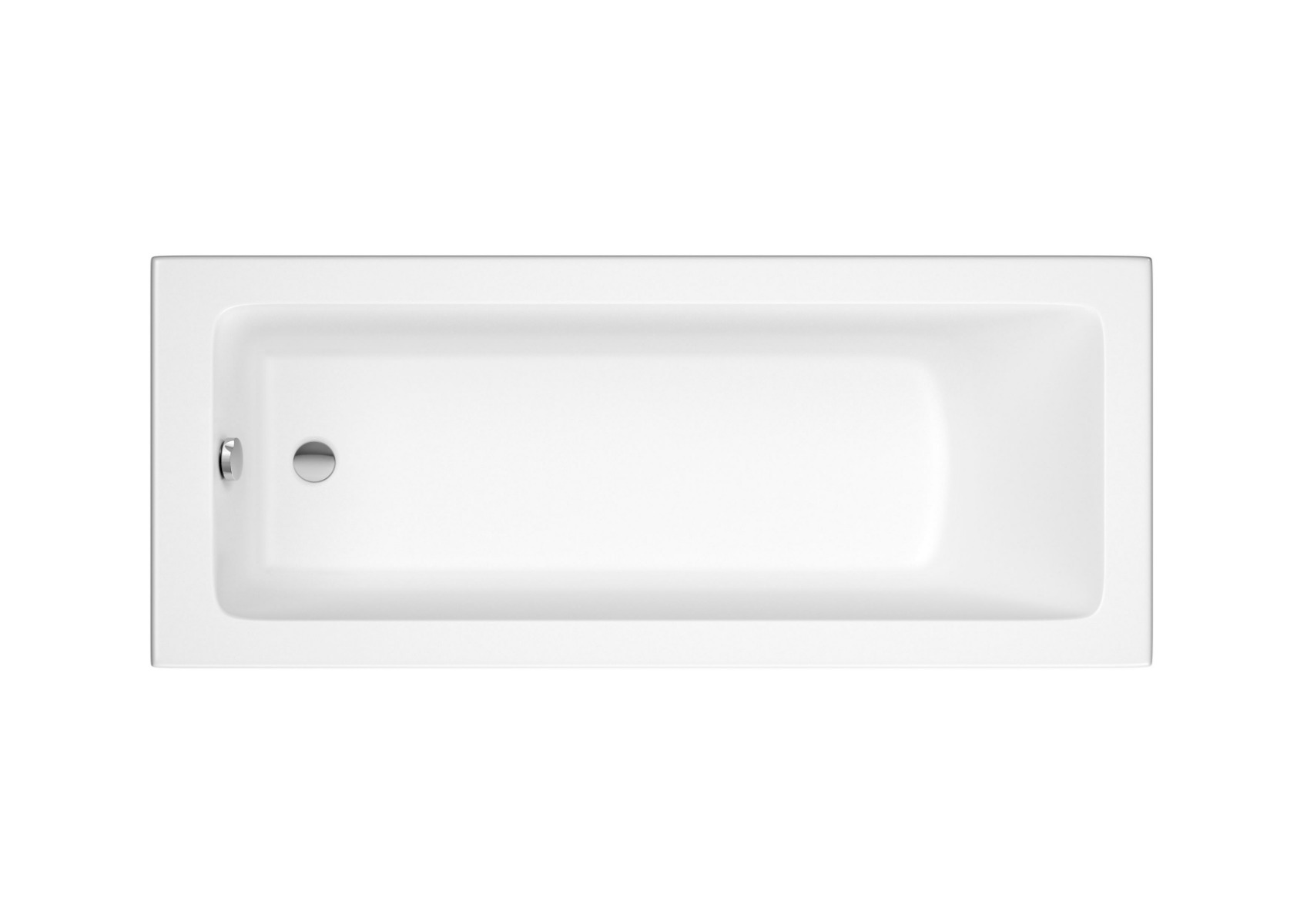 Rectangular acrylic bath 1700 x 750 x 540mm