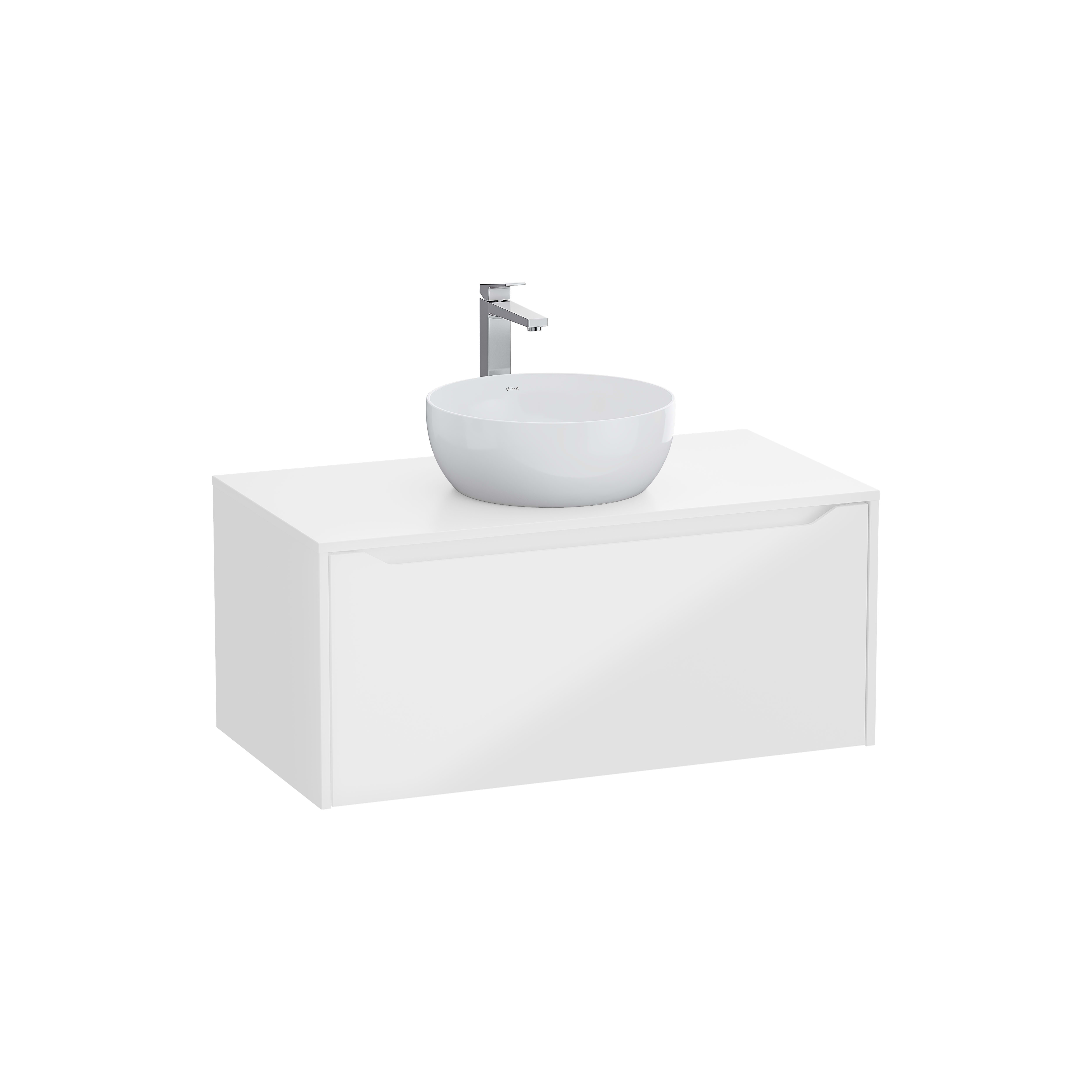 Sareta Square Wall-hung Washbasin Unit – 100 cm