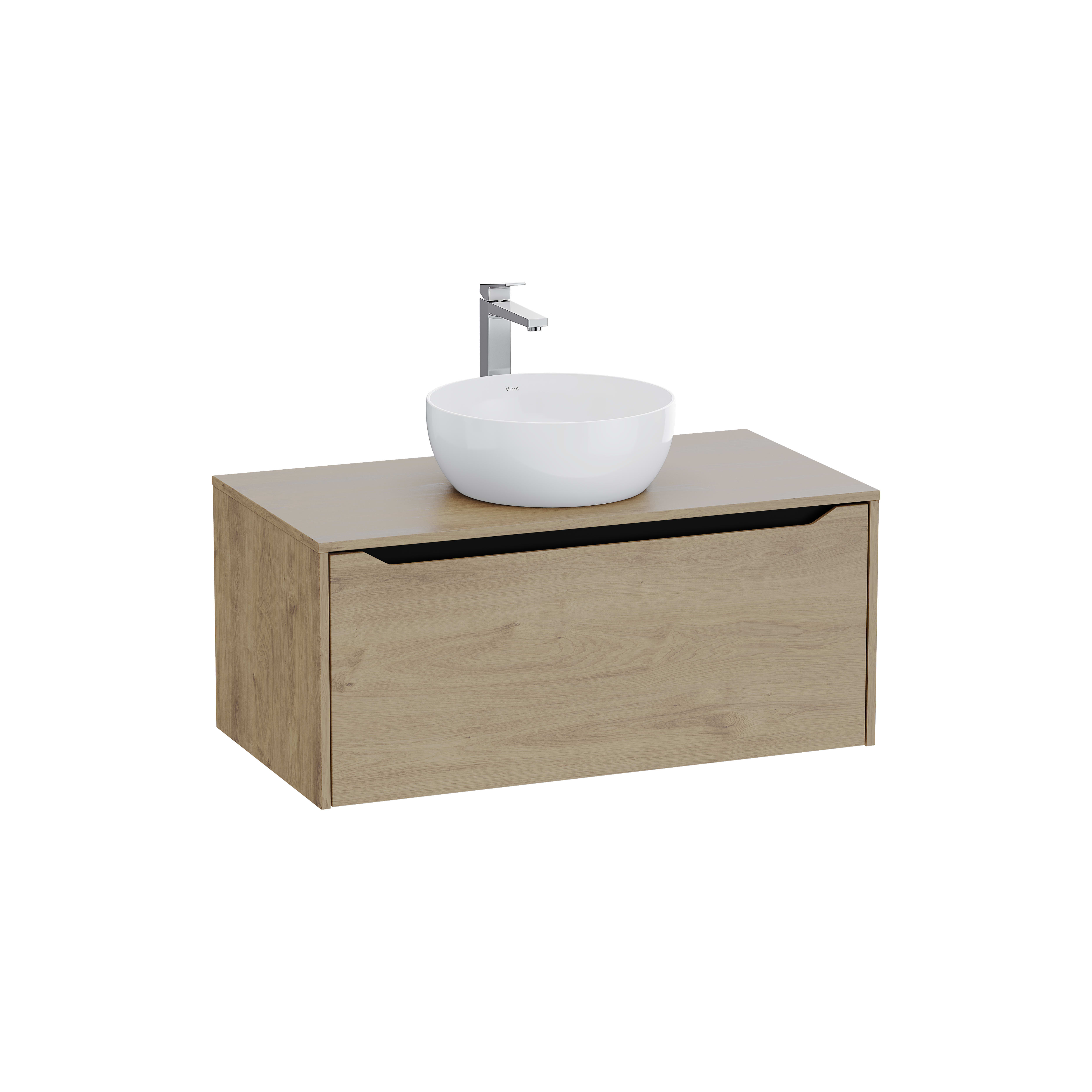 Sareta Square Wall-hung Washbasin Unit – 100 cm