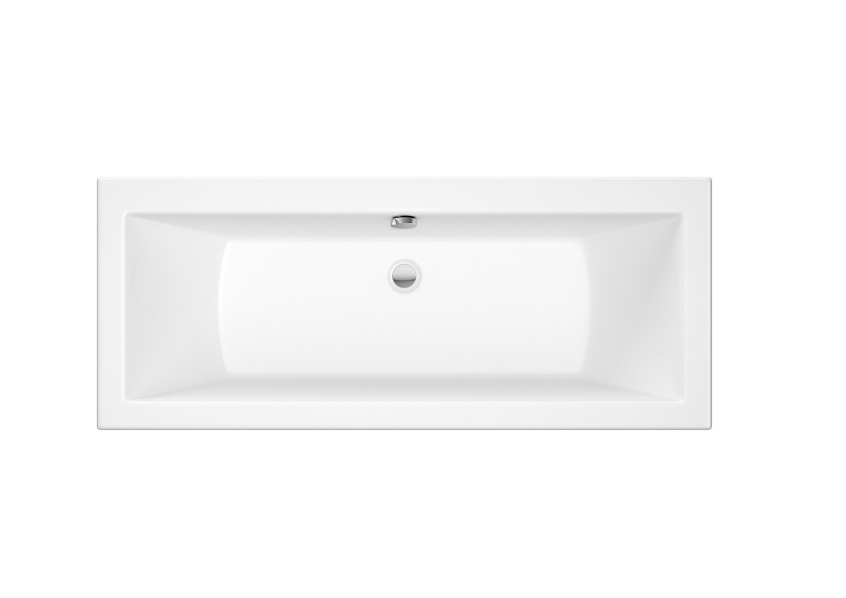 Double-ended rectangular acrylic bath 1700 x 700 x 540mm