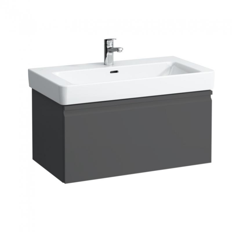 Vanity unit, 1 drawer, matches washbasin 813965- GRAPHITE