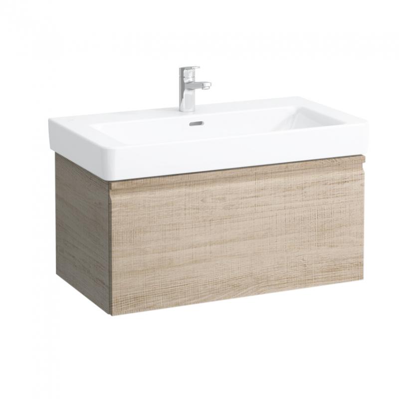 Vanity unit, 1 drawer and interior drawer, incl. drawer organiser, matches washbasin 813966- BRIGHT OAK