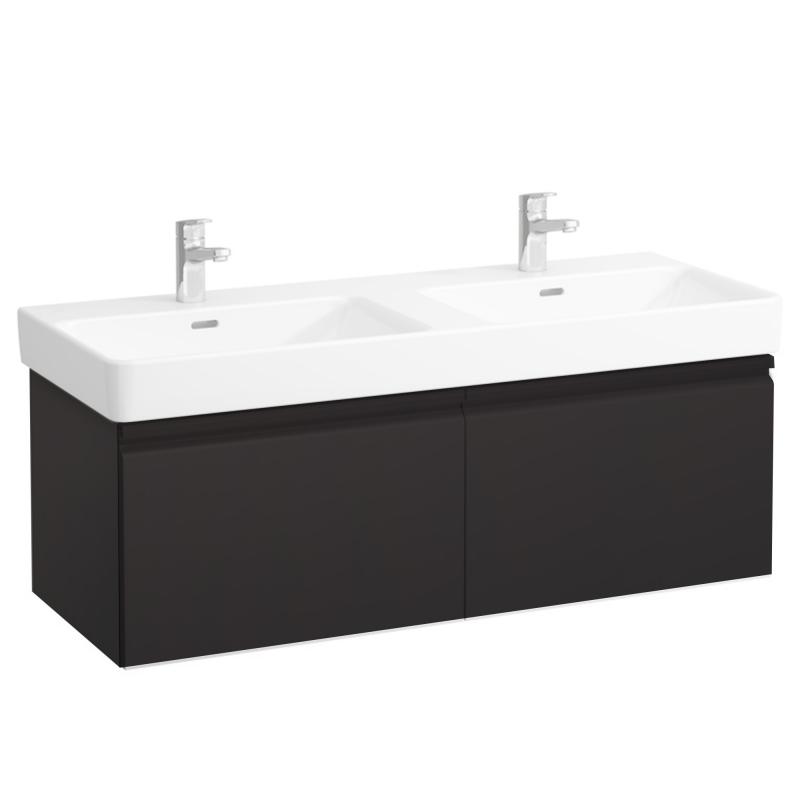 Vanity unit, 2 drawers, incl. drawer organiser, matches washbasin 814968 - GRAPHITE