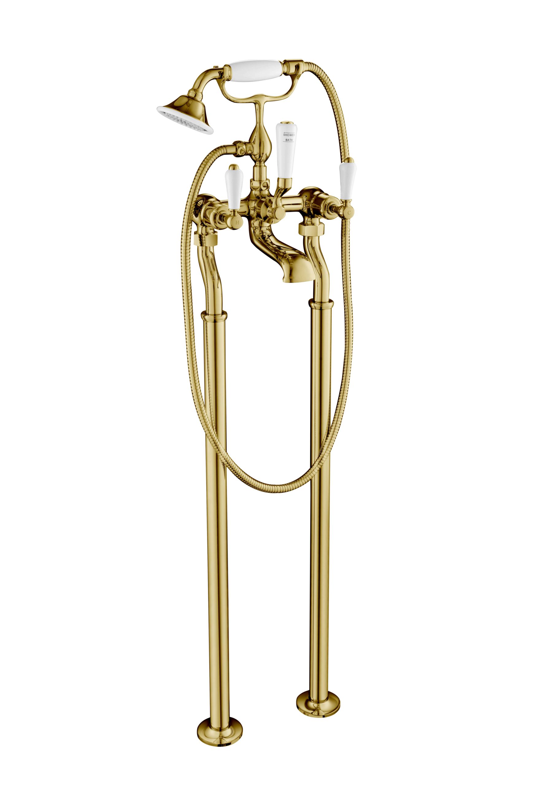 JTP - Grosvenor Freestanding Bath Shower Mixer With Kit