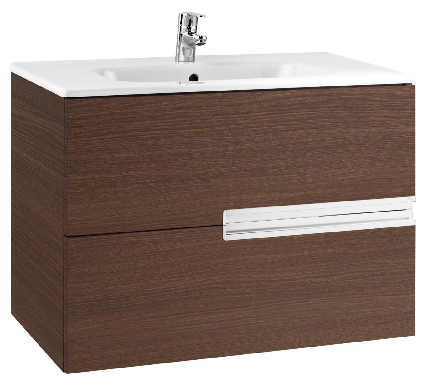 Unik (base unit and SQUARE basin) TEXTURED WENGE