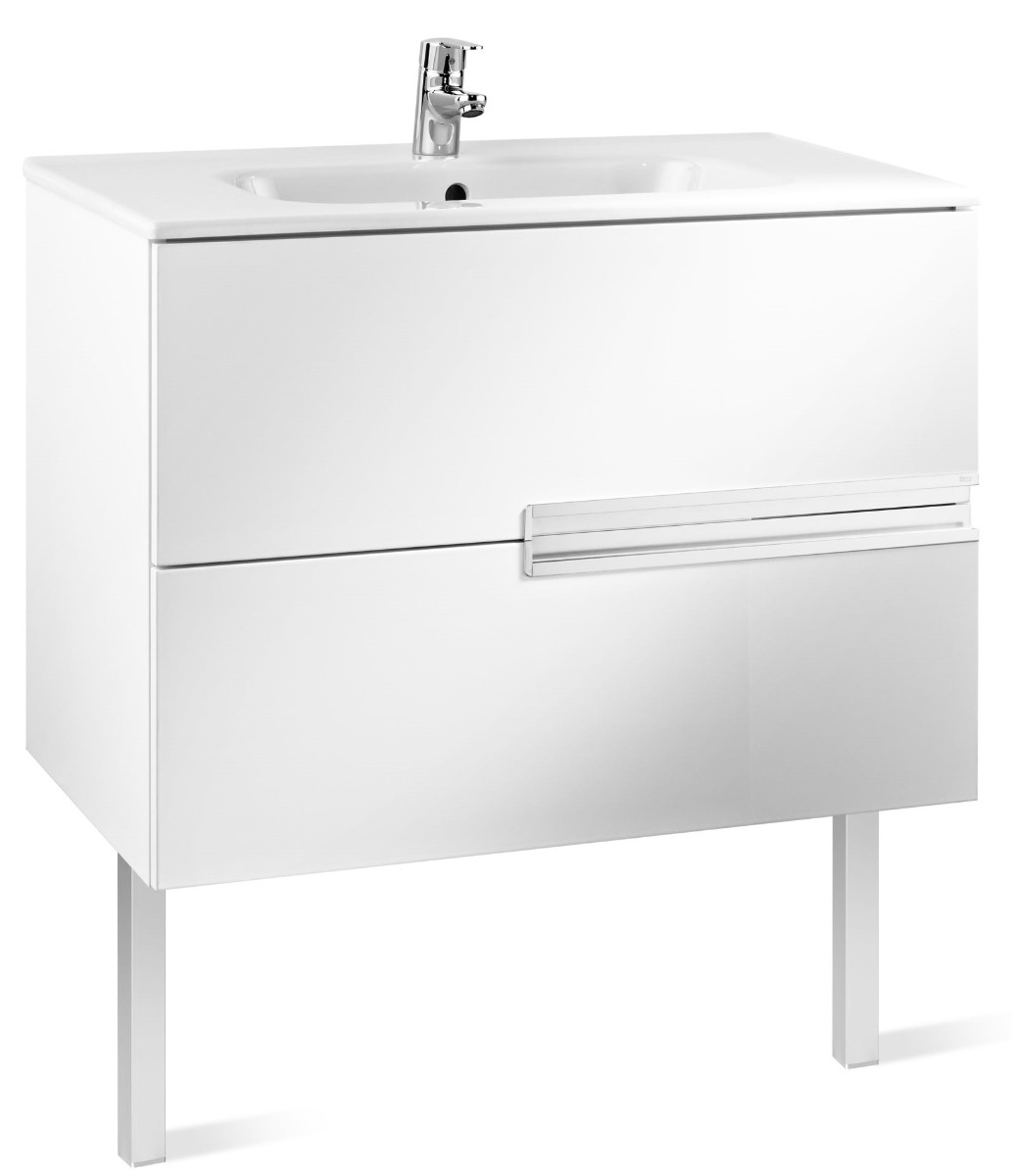 Unik (base unit and SQUARE basin) GLOSS WHITE