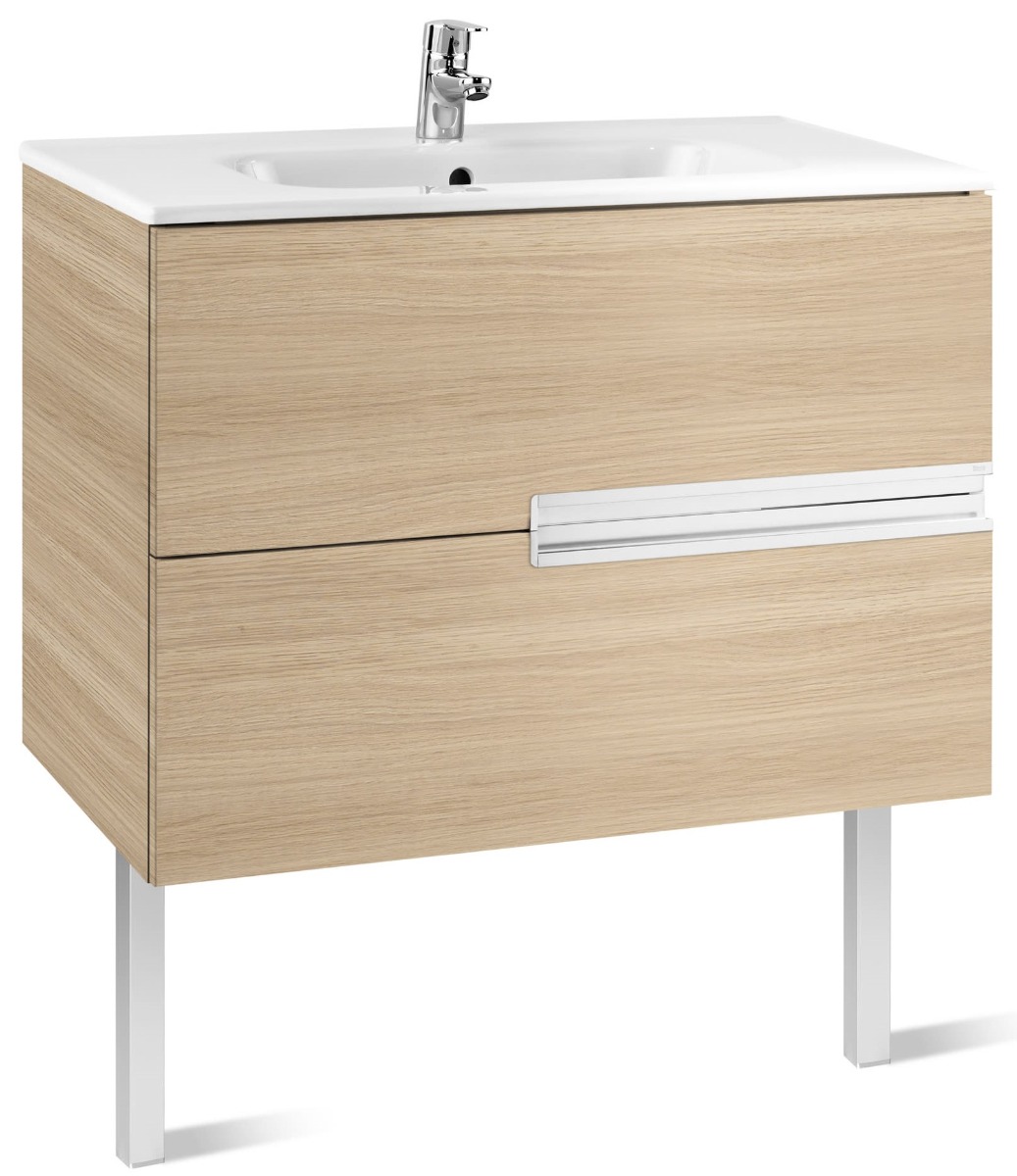 Victoria N Unik (base unit and SQUARE basin) TEXTURED OAK