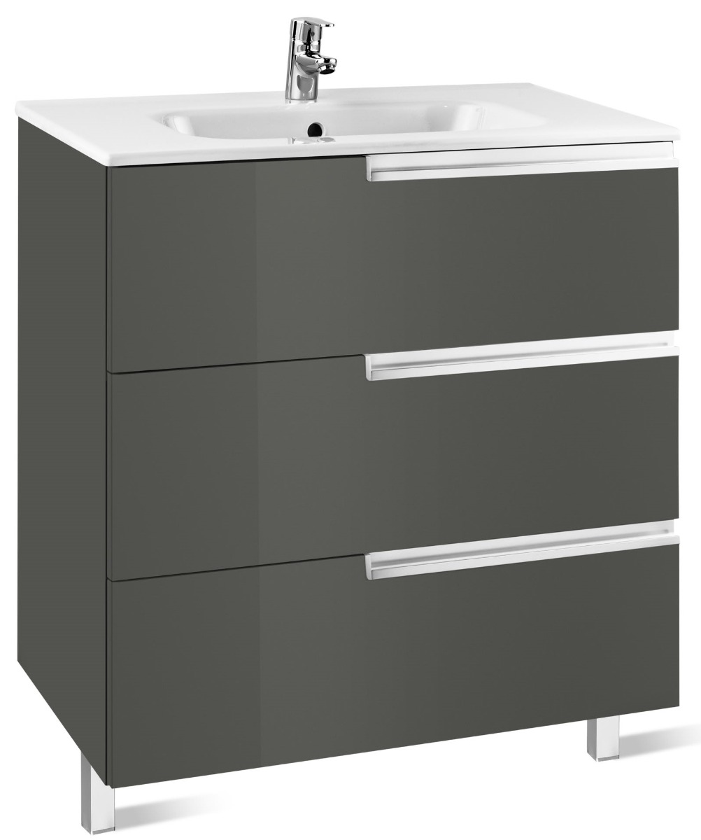 Unik (base unit and basin) GLOSS ANTHRACITE GREY