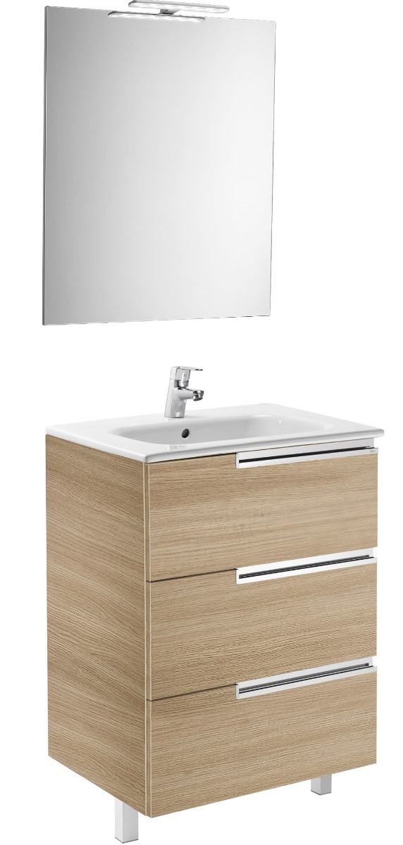 Pack Family (base unit, basin, mirror and LED spotlight