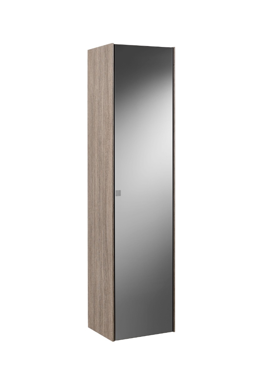 Column unit with mirror (right hand) CITY OAK / DARK MIRROR