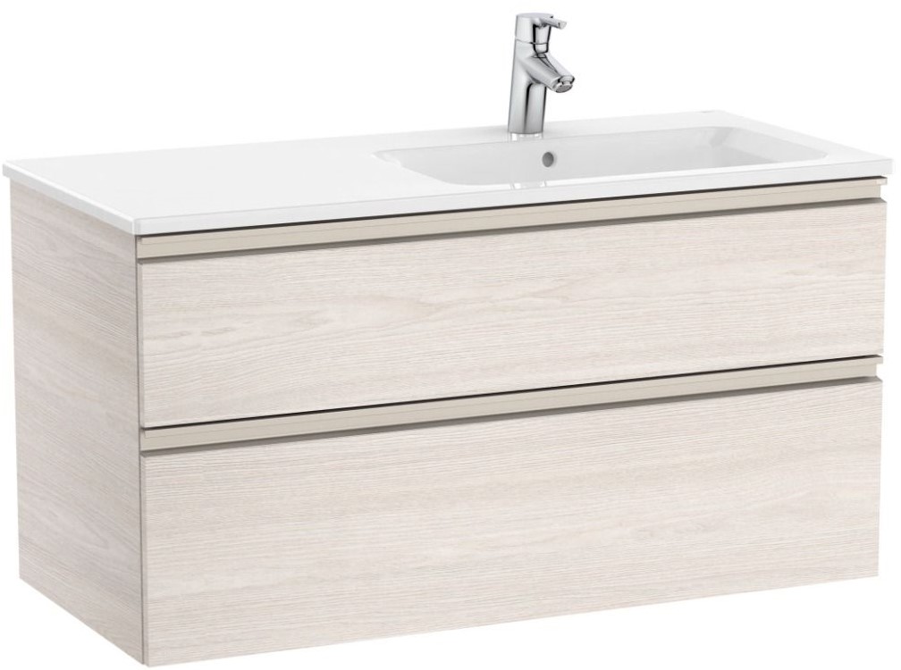 The Gap Unik (base unit with two drawers and right hand basin) Nordic Ash 