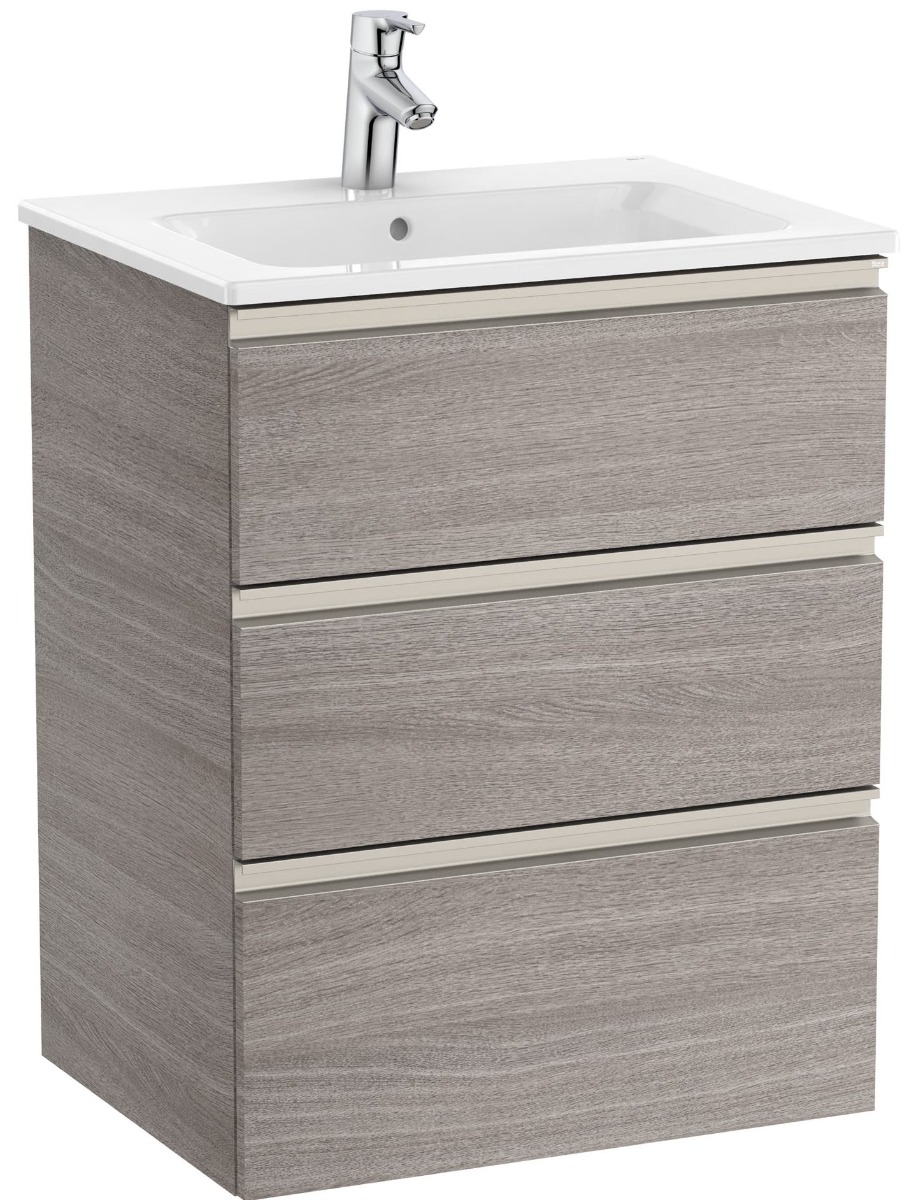 Unik (base unit with three drawers and basin)