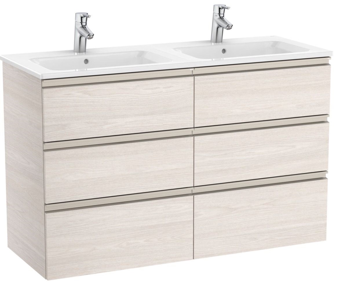 The Gap Unik (furniture with with six drawers and double basin) Nordic Ash