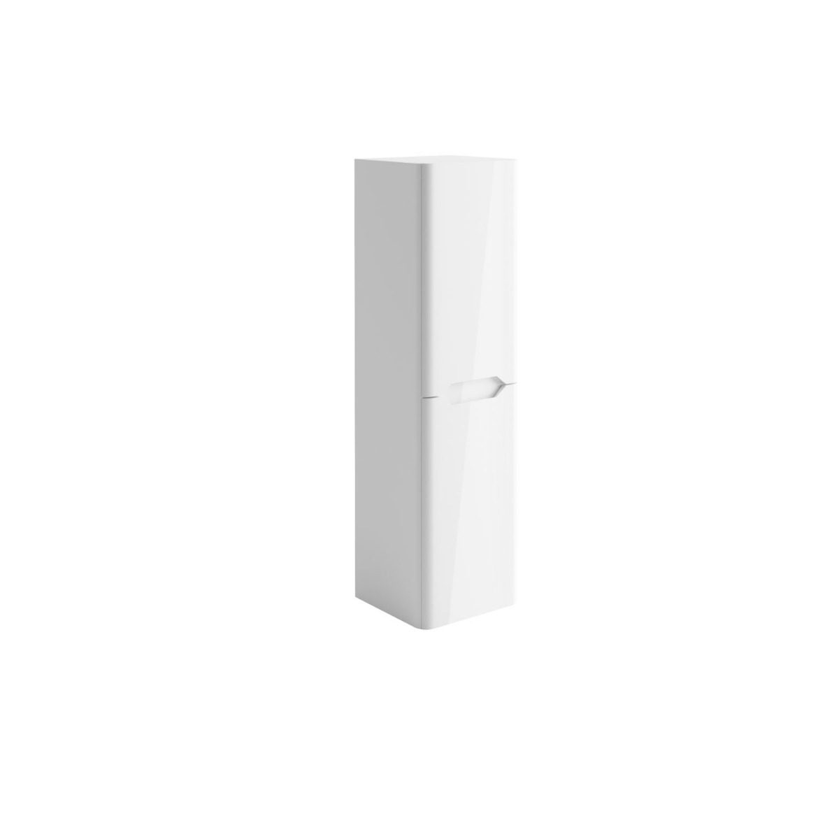 Brun 1400 Tall Boy Cabinet - Gloss White