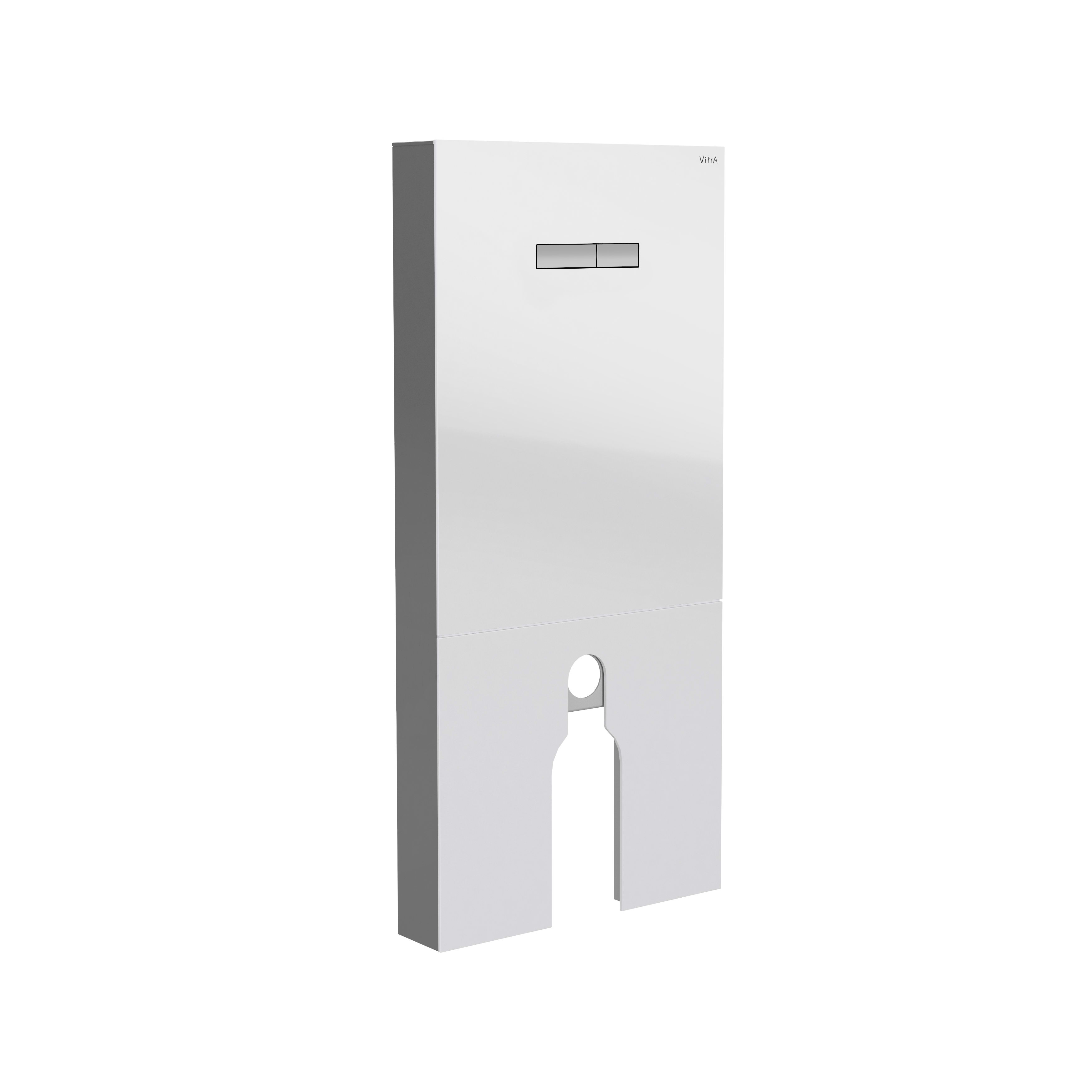 Vitrus Glass Concealed Cistern - White