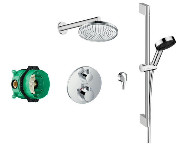 Bundle Crometta S240 & Pulsify shower set - chrome