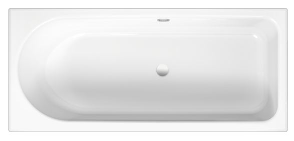 BetteOcean bathtub 8858-003 Bahama beige, 1500x700mm, foot end on the right, overflow at the back