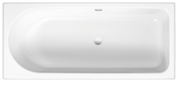 BetteOcean bathtub 8858-009 aegean, 1500x700mm, foot end right, overflow at the back