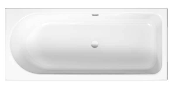 BetteOcean bathtub 8858-287 starwhite, 1500x700mm, foot end right, overflow rear