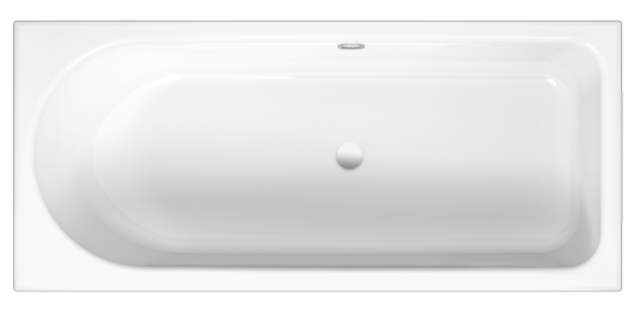 BetteOcean bathtub 8858-440 snow, 1500x700mm, foot end right, overflow rear