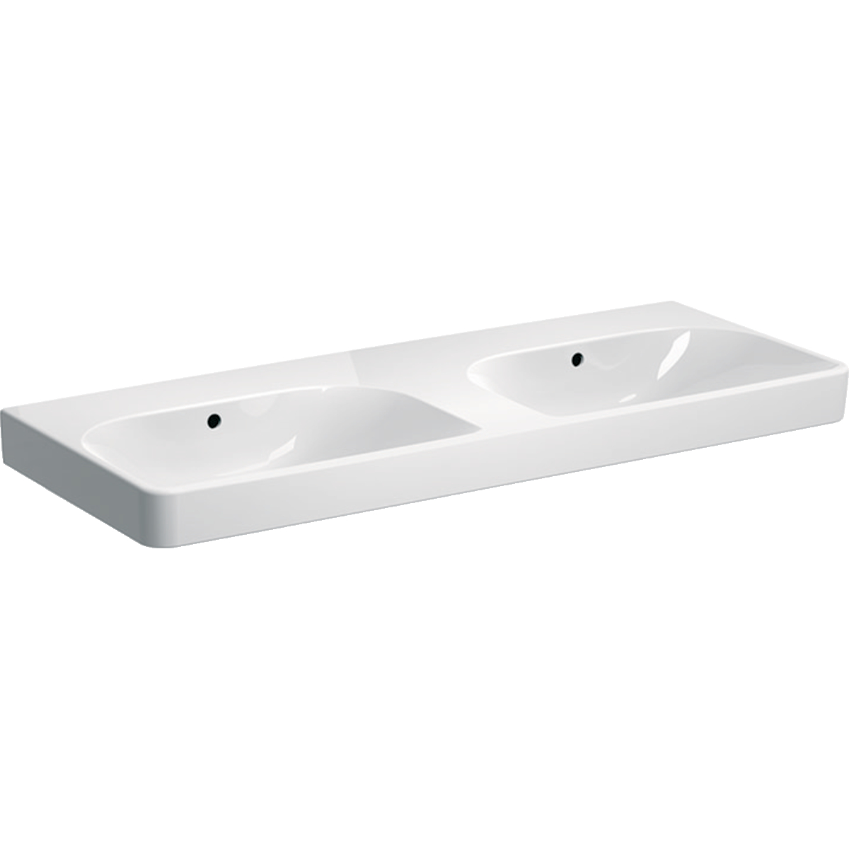 Smyle Square 1200mm no tap hole double washbasin