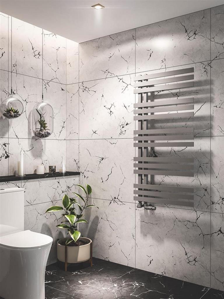 Hurley 1200 x 600 Towel Rail Matt Grey