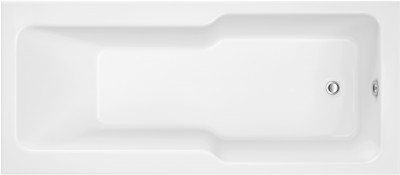 Trojan Evolve 1700 x 750mm Shower Bath NTH - White