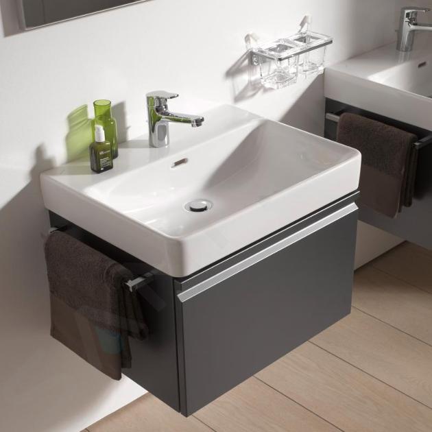 Vanity unit, 1 drawer, matches washbasin 810967 - GRAPHITE