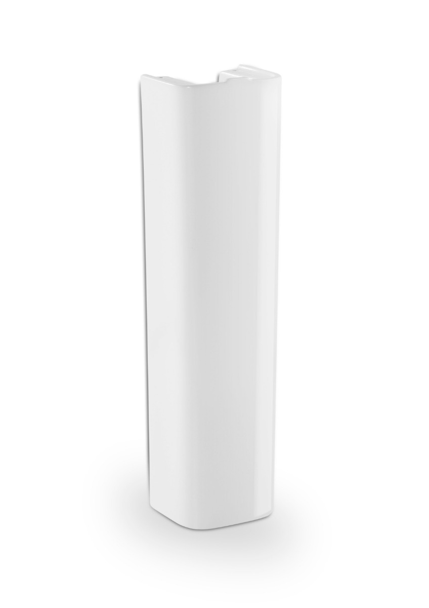 Vitreous china full pedestal for basin - White
