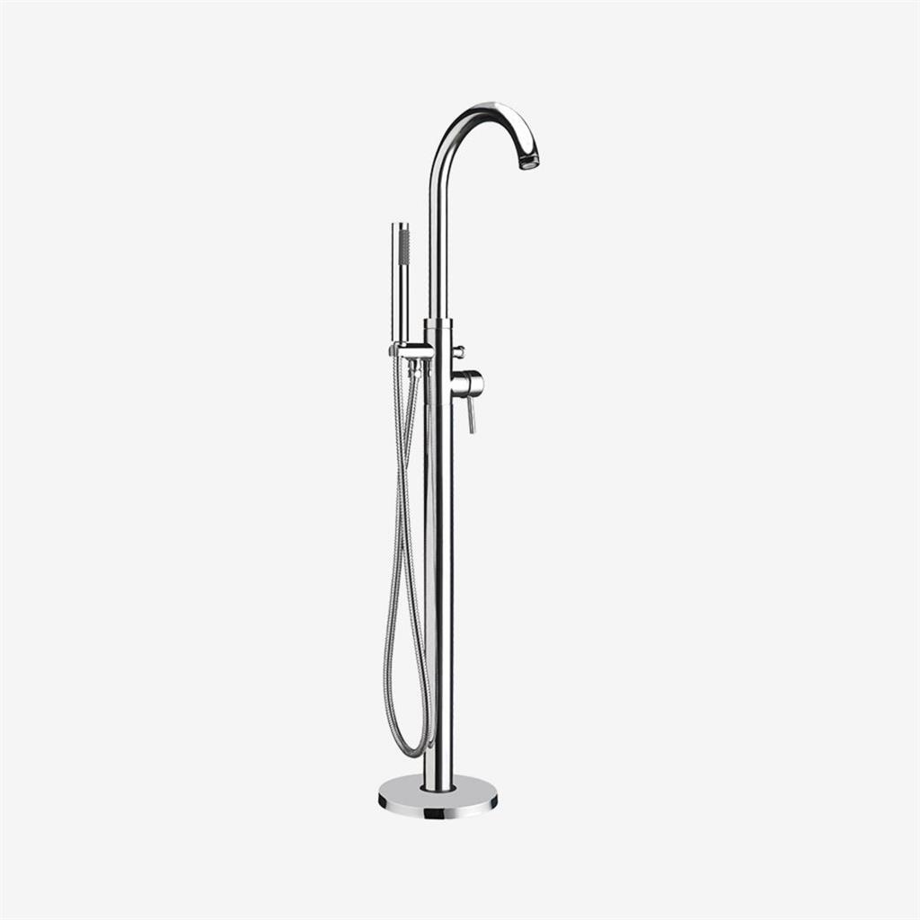 Tec Freestanding Manual Mono Bath Shower Mixer (BSM) Tap - Chrome