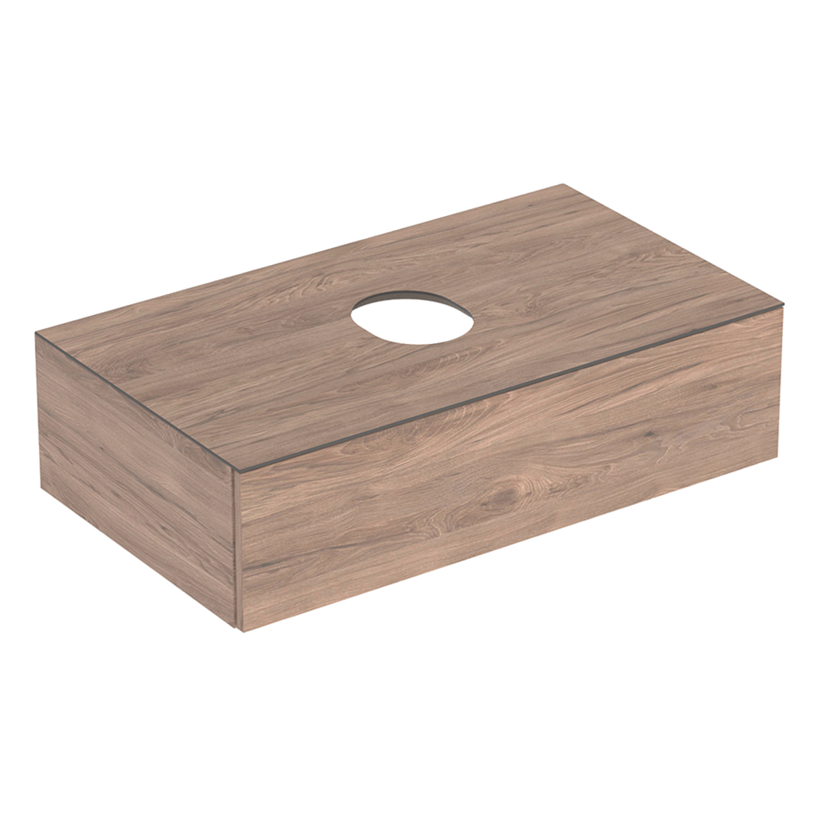 Veriform Cabinet With one Drawers 900mm - Hickory