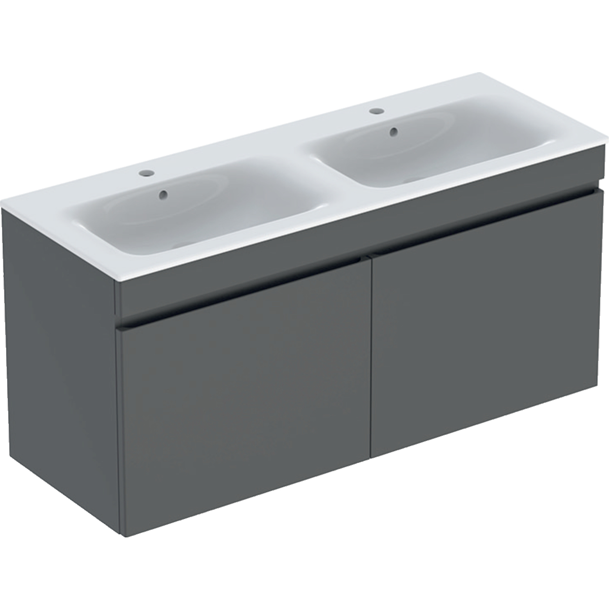 Renova Plan double vanity & basin with two drawer 1300mm - Lava
