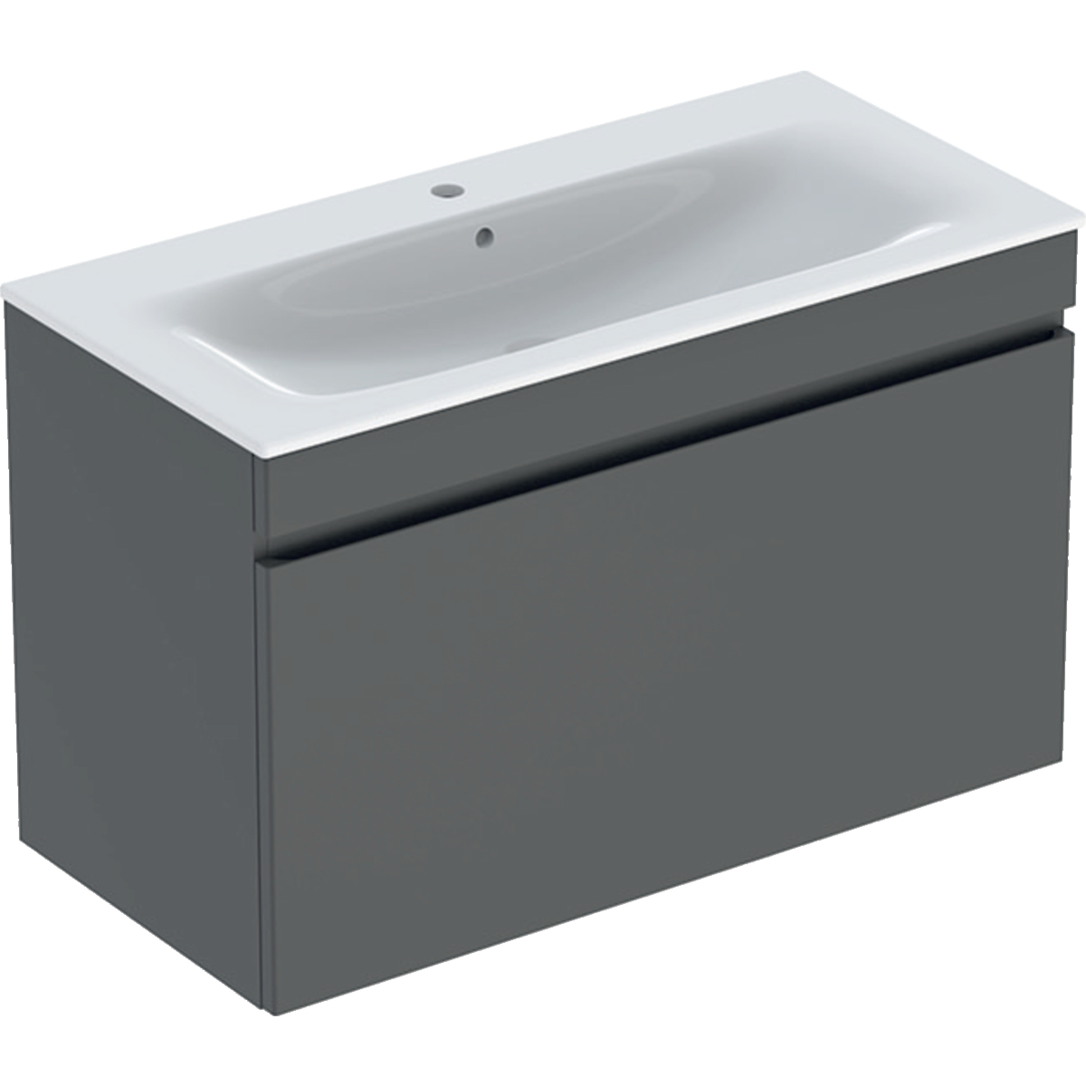 Renova Plan vanity & basin with one drawer 1000mm - Lava