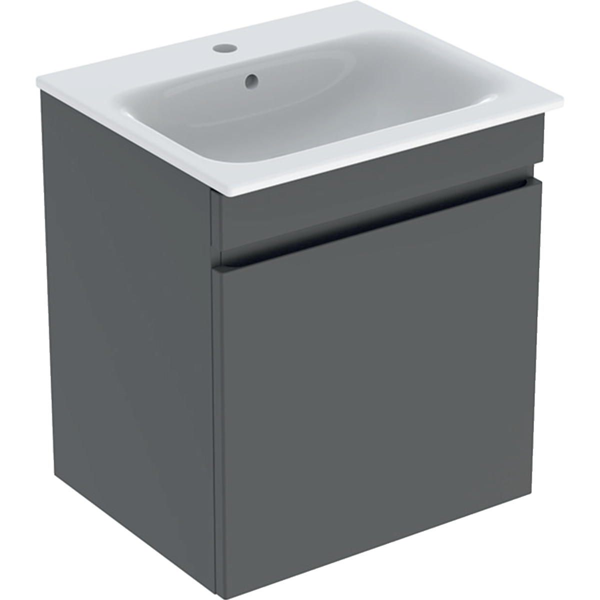  Renova Plan vanity & basin with one drawer 600mm - Lava