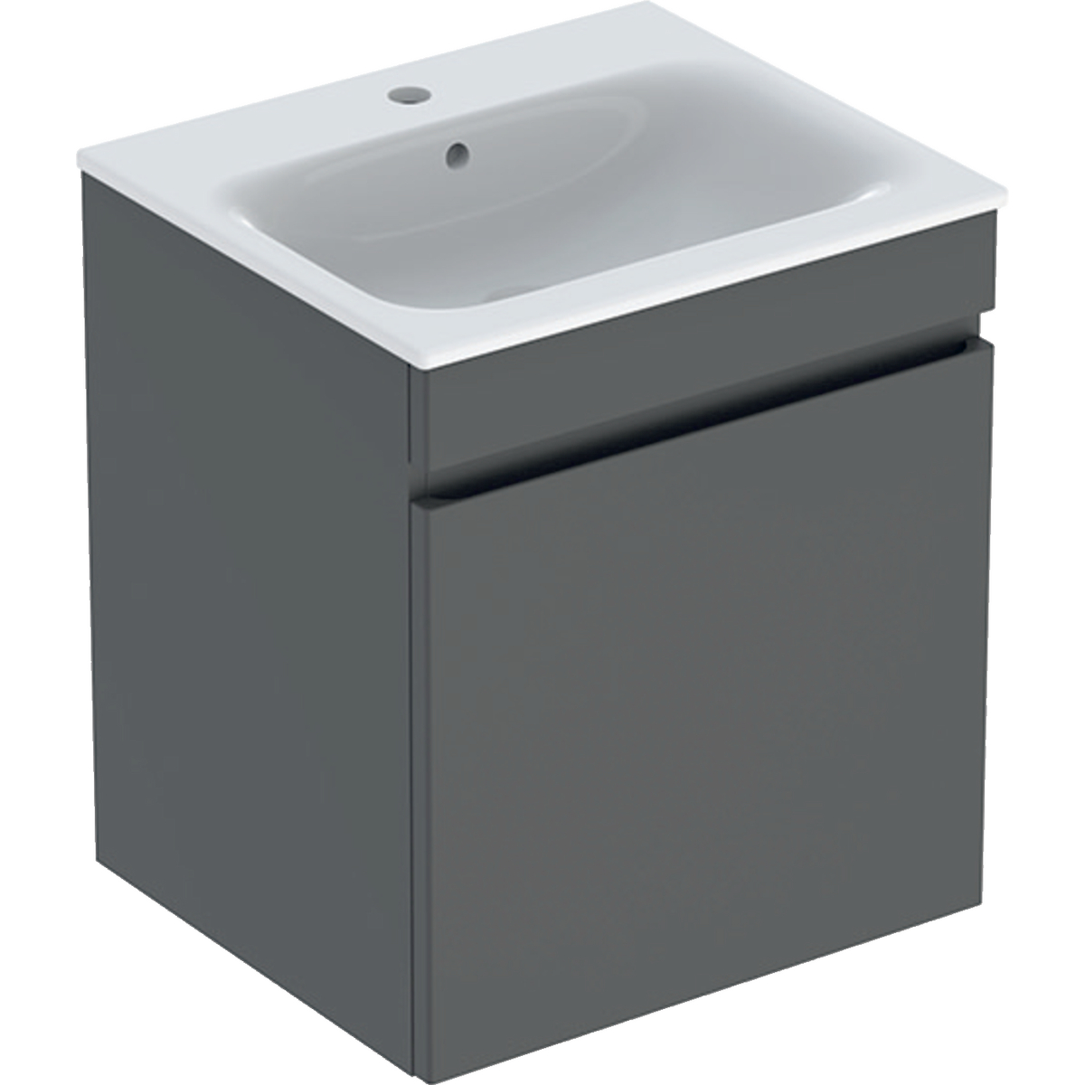 Renova Plan vanity & basin with one drawer 550mm - Lava