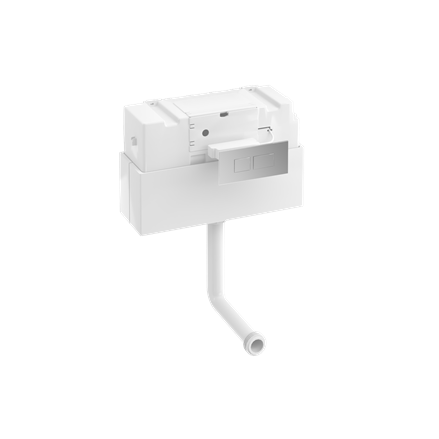 Concealed Cistern tank with rectangular dual flush plate