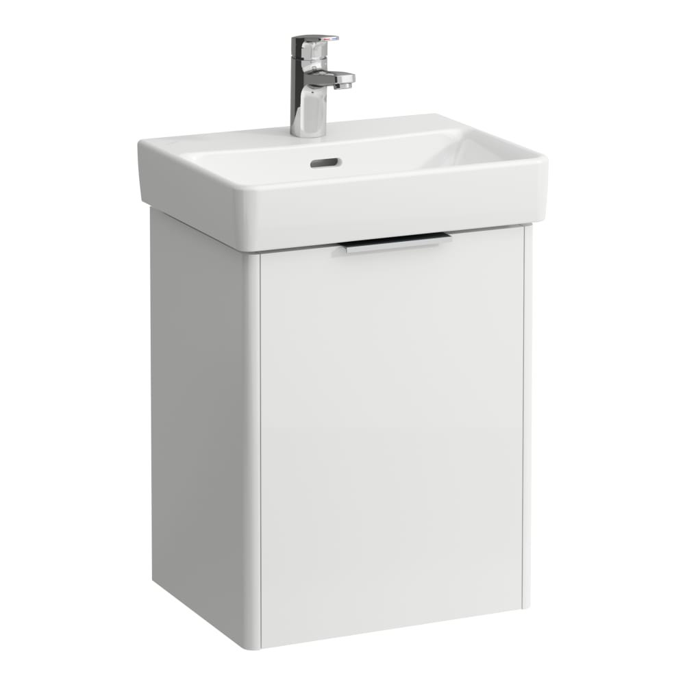 Base Vanity unit, 1 door, left hinged - White Glossy