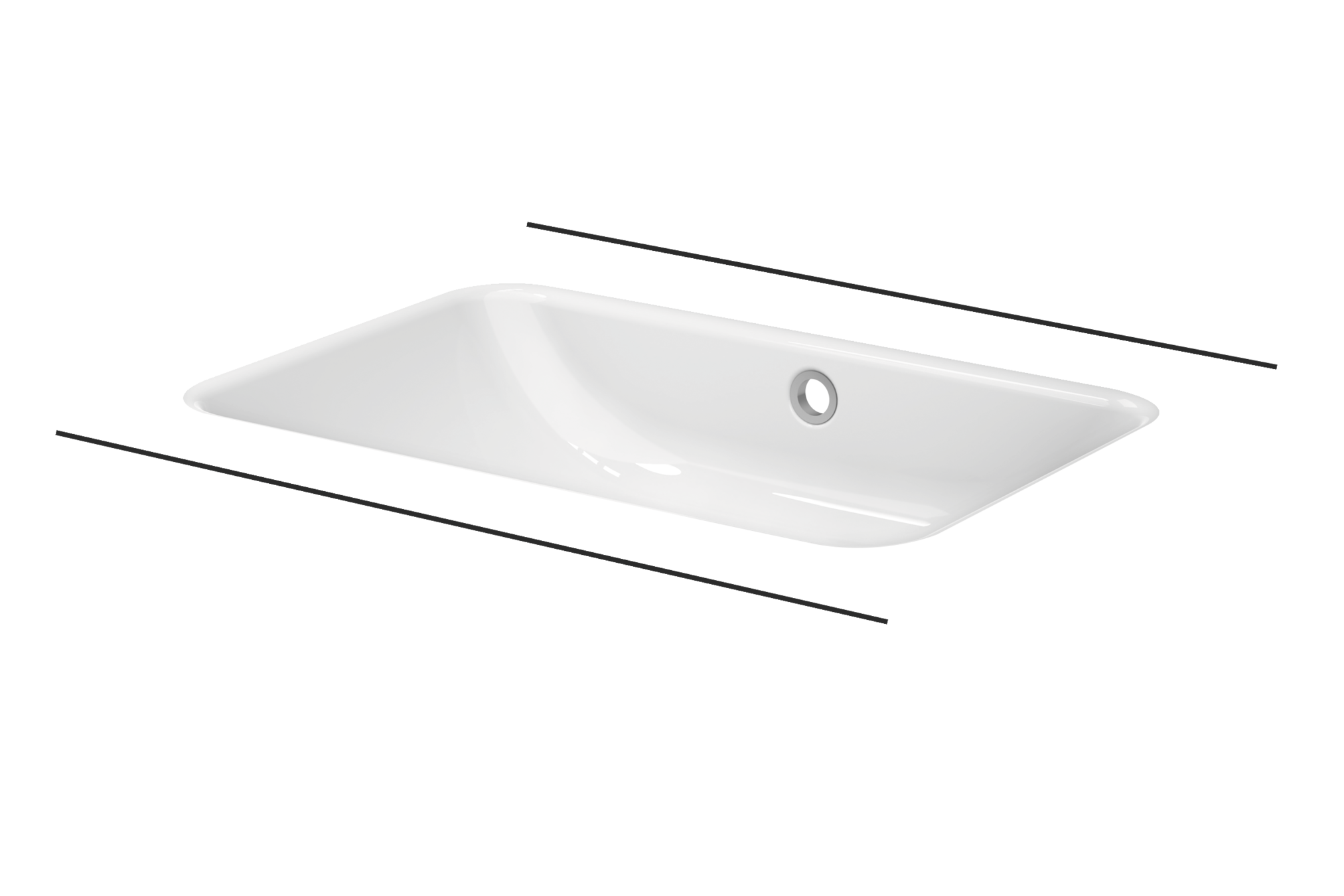 BetteOne Undermounted washbasin 587 × 408 mm