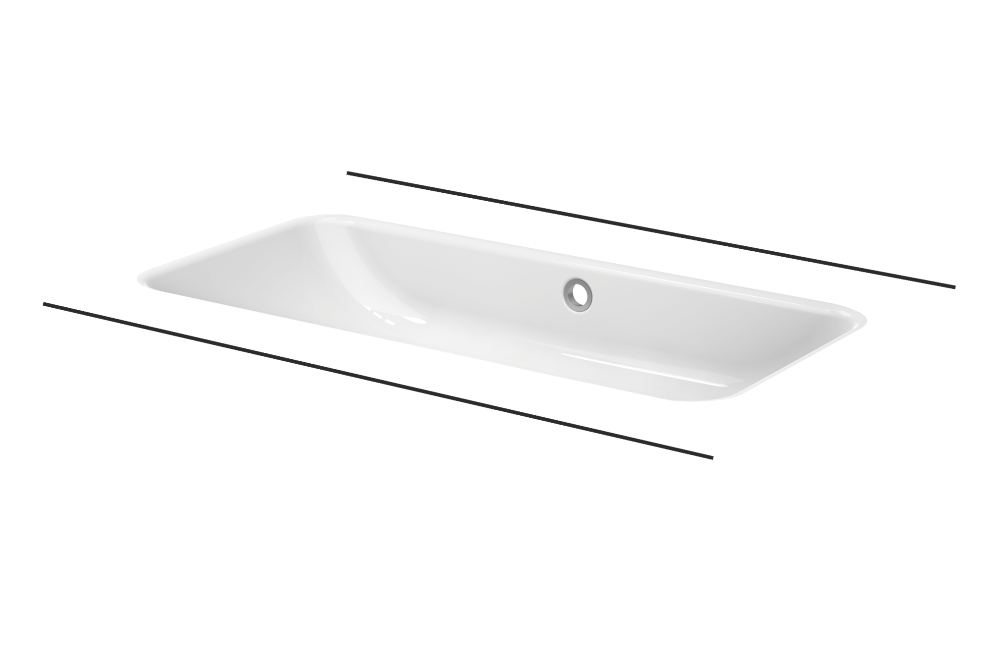 BetteOne Undermounted washbasin 767 × 400 mm