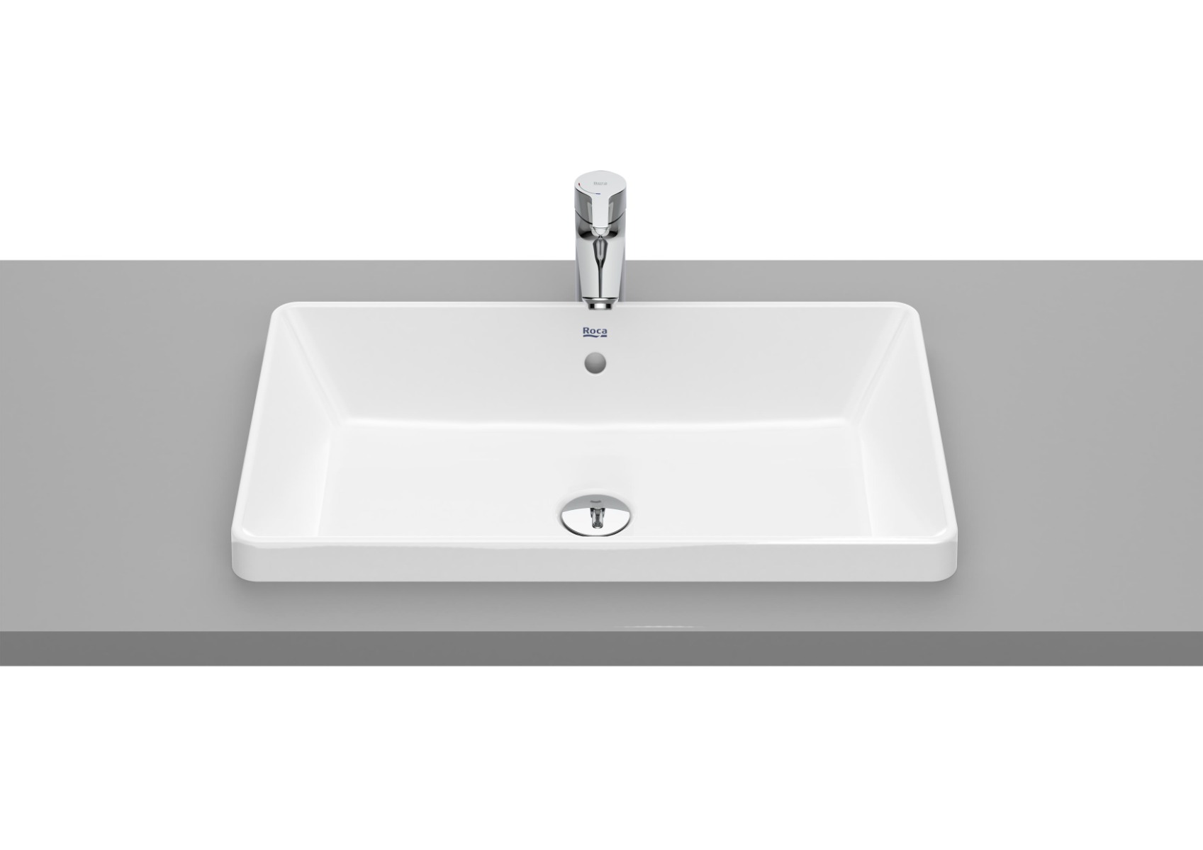 The Gap SQUARE - In Countertop basin White