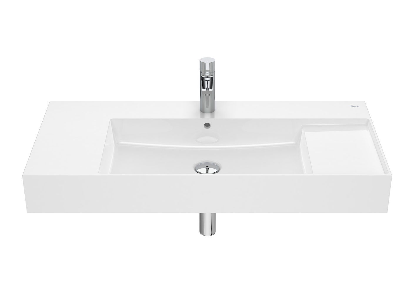 Roca - FINECERAMIC wall-hung or vanity vitreous china basin-White